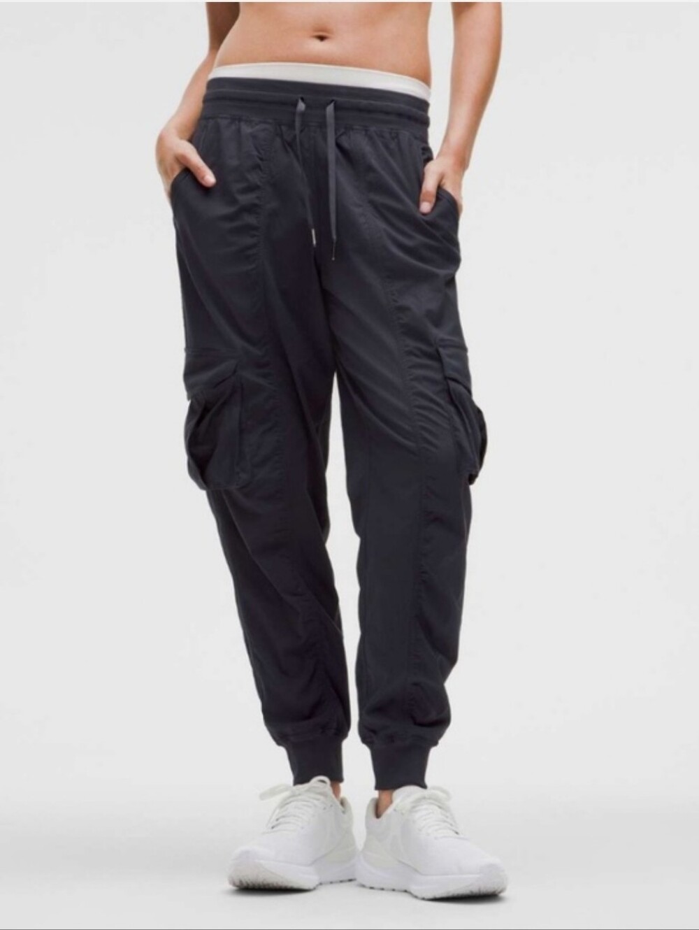 Lululemon Dance Studio Relaxed-Fit Cargo Jogger Pants Medium Gray Square Tag